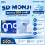 Khẩu Trang 5D MONJI - Thùng 200 Chiếc Khẩu Trang Y Tế 3 Lớp Kháng Khuẩn