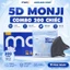 Khẩu Trang 5D MONJI - Thùng 200 Chiếc Khẩu Trang Y Tế 3 Lớp Kháng Khuẩn