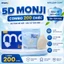 Khẩu Trang 5D MONJI - Thùng 200 Chiếc Khẩu Trang Y Tế 3 Lớp Kháng Khuẩn
