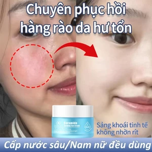Kem dưỡng trắng da Ceramide LYDIMOON cấp ẩm sâu phục hồi hàng rào làm mềm da khô ráp căng mịn dành cho da nhạy cảm 50g
