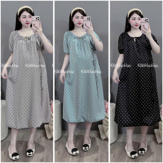 VÁY BẦU CỘC TAY ĐŨI BI HOA DÂY - 6 Màu