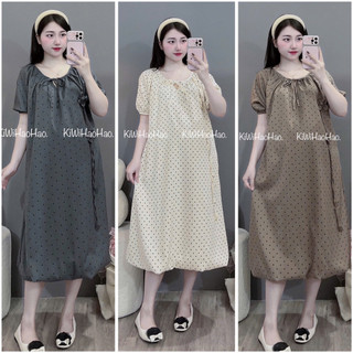 VÁY BẦU CỘC TAY ĐŨI BI HOA DÂY - 6 Màu