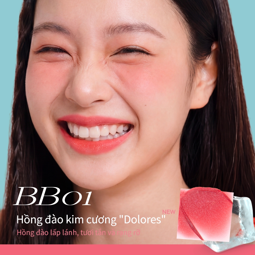 [HOT] Son lì Mooekiss Velvet Matte Lipstick giúp giảm thâm môi làm sáng tông da phù hợp với da vàng 17 màu V01 3g