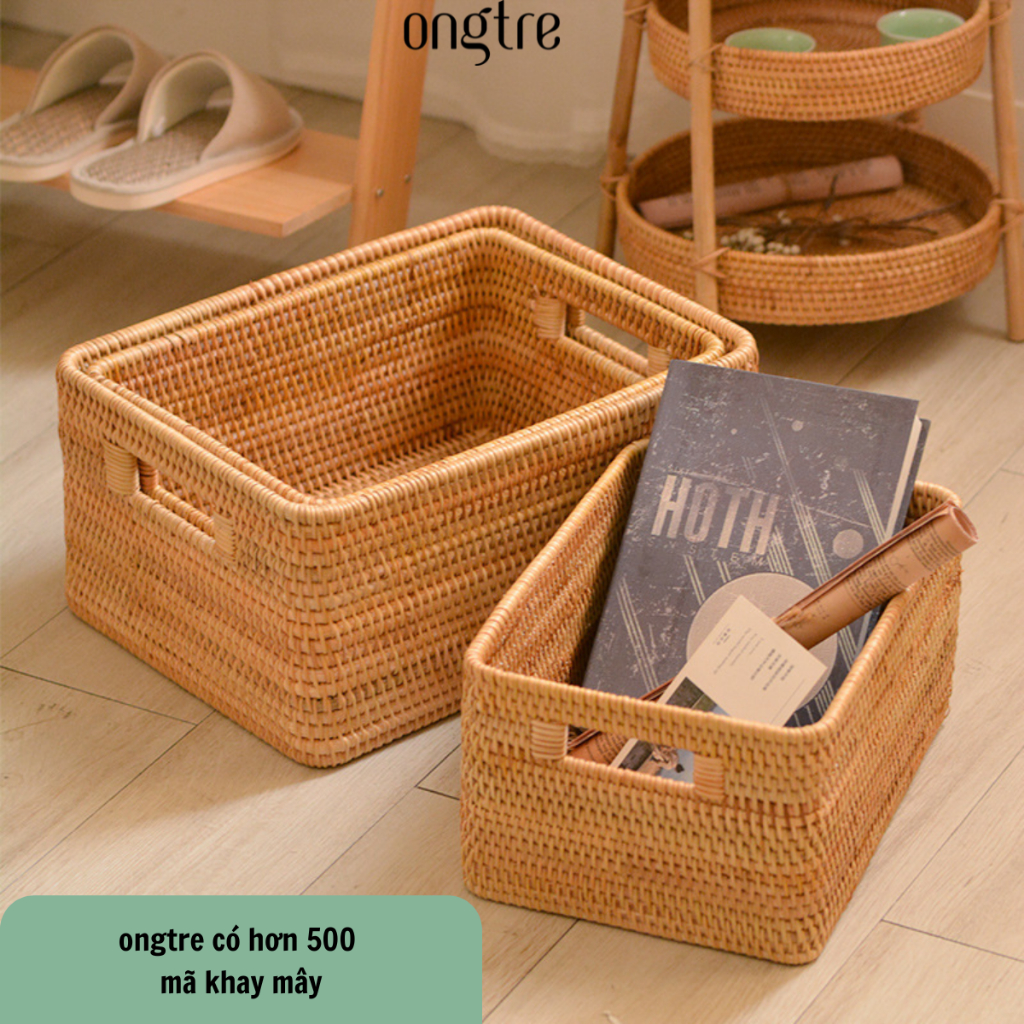 Giỏ Mây Guột Tự Nhiên ONGTRE, Giỏ Đựng Đồ, Quần Áo, Decor Nhà Cửa, Khách Sạn, Giỏ Homestay  Resort, Handmade,