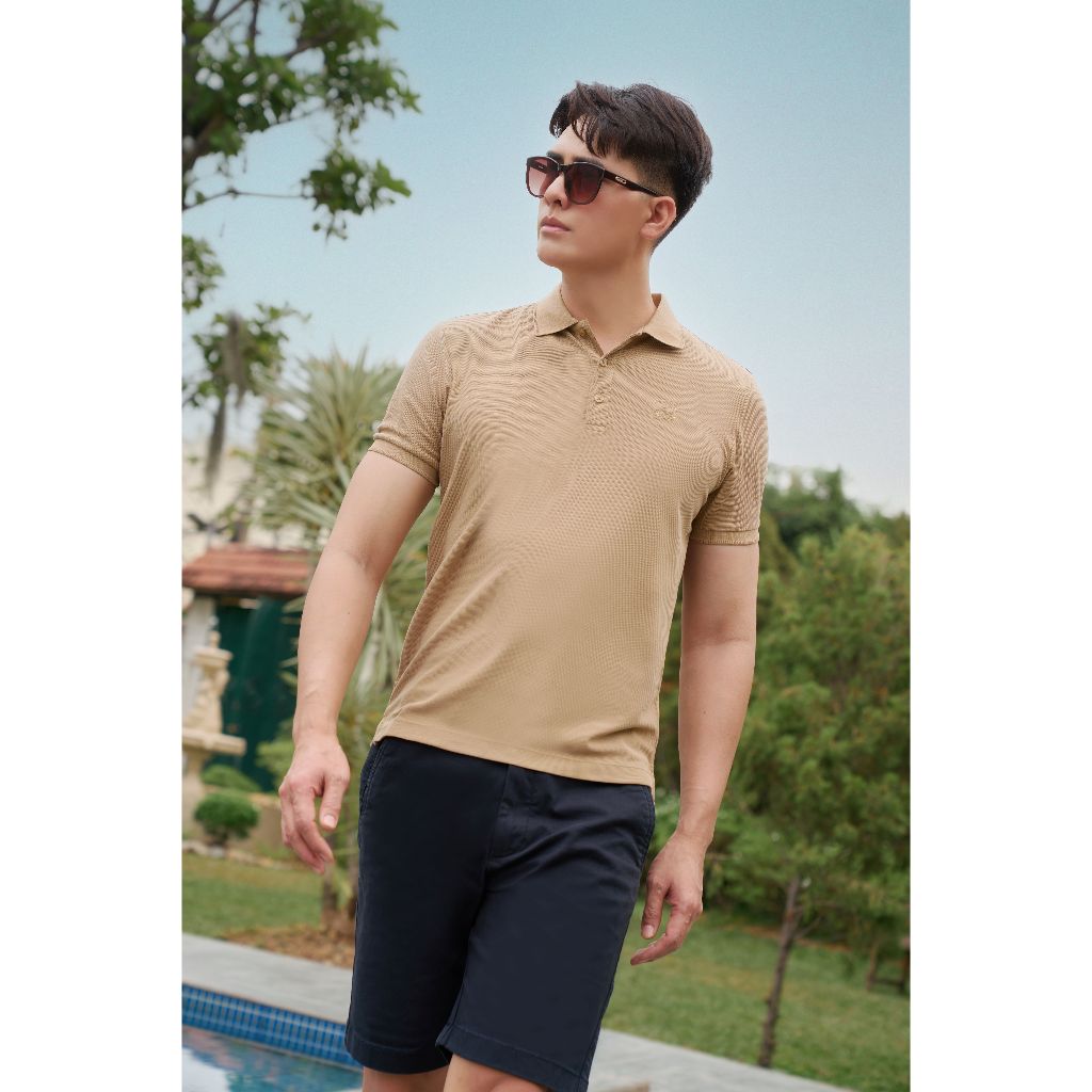 Áo Polo Nam Cao Cấp Ninomaxx Hoạ Tiết Thêu Form Travel Fit AEROSOFT Thoáng Mát Co Giãn Tốt 2510033