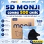 Khẩu Trang 5D Mask Monji - Thùng 500 Chiếc 3 Lớp Kháng Khuẩn
