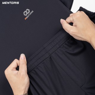 Bộ Thể Thao Nam MENTORIS Vải Thun Họa Tiết Tổ Ong, Form Regular Fit, Co Giãn Thoáng Khí MBT2607