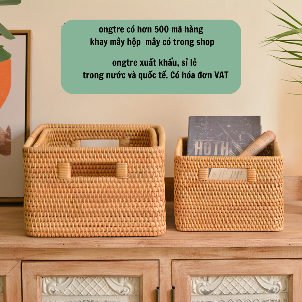 Giỏ Mây Guột Tự Nhiên ONGTRE, Giỏ Đựng Đồ, Quần Áo, Decor Nhà Cửa, Khách Sạn, Giỏ Homestay  Resort, Handmade,