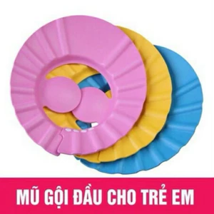 Mũ gội đầu cho bé chắn nước che tai, đồ dùng thông minh cho trẻ nhỏ