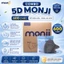 5D MONJI - Thùng 600 Chiếc Khẩu Trang 3 Lớp Kháng Khuẩn,Chống Bụi Mịn
