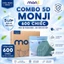 5D MONJI - Thùng 600 Chiếc Khẩu Trang 3 Lớp Kháng Khuẩn,Chống Bụi Mịn