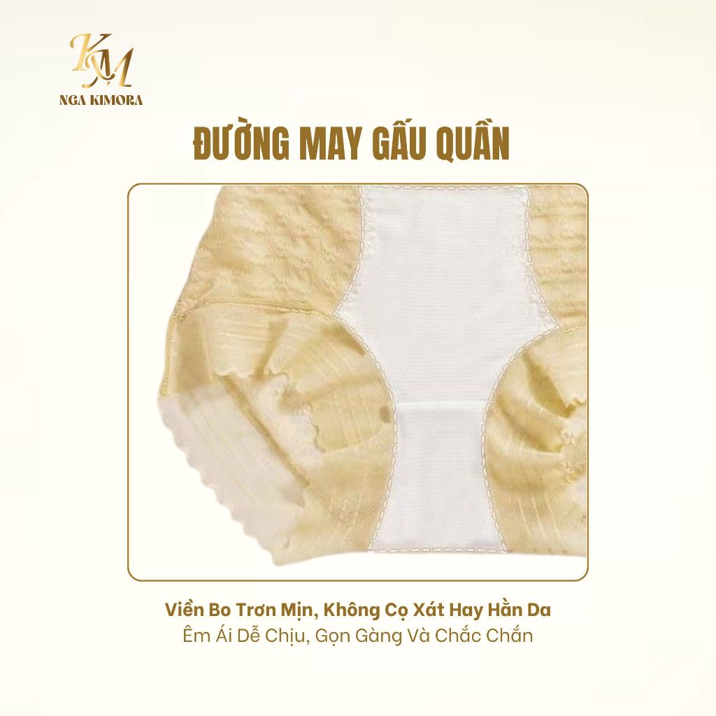 Quần lót nữ cạp cao ren mỏng cao cấp không lộ viền – quyến rũ, thoáng khí & tôn dáng tối đa M12