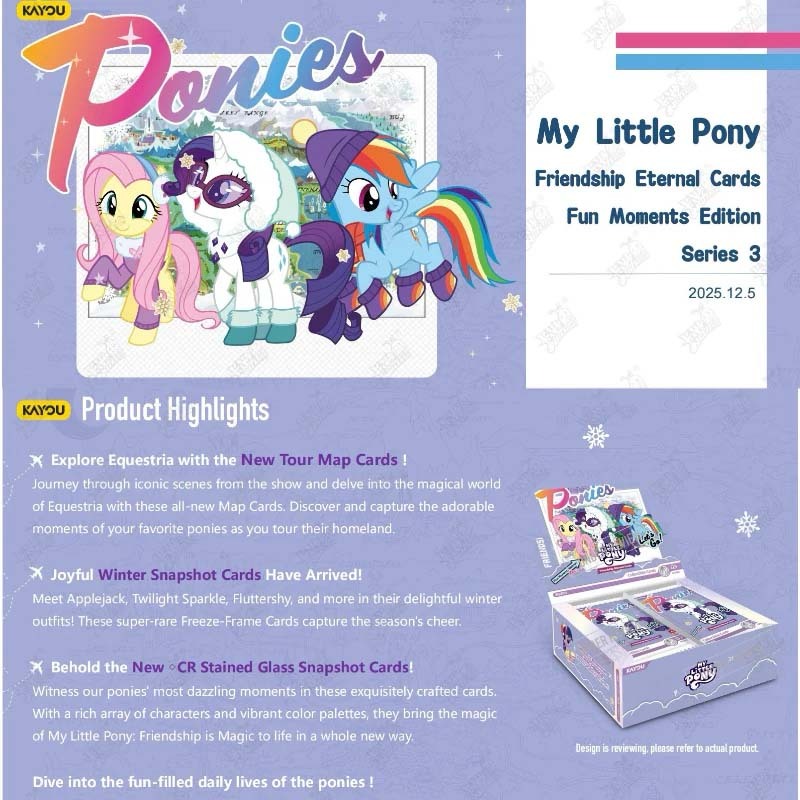 KAYOU | My Little Pony - Bộ thẻ Tình bạn vĩnh cửu - Phiên bản Khoảnh khắc vui vẻ -Series 03
