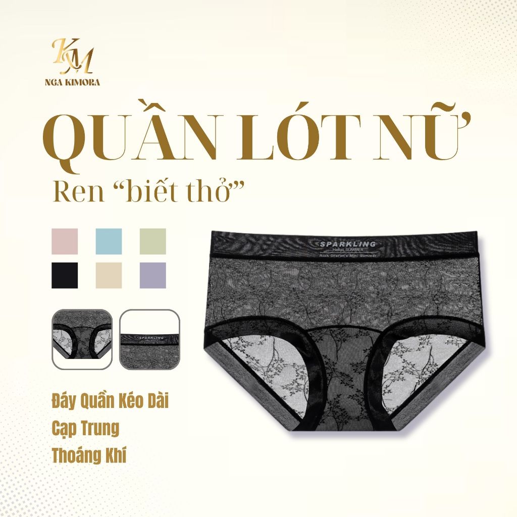 Quần lót nữ ren cao cấp – tàng hình, kháng khuẩn, quyến rũ