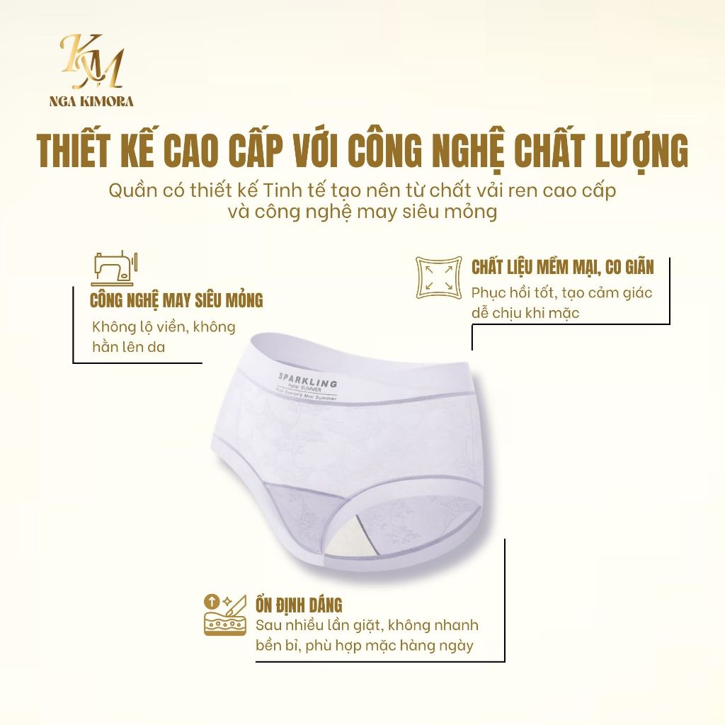Quần lót nữ ren cao cấp – tàng hình, kháng khuẩn, quyến rũ