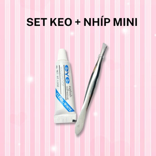 Bộ Keo Nhíp Gắn Mi Giả Chuyên Dụng Chống Dính Sử Dụng Trong Trang Điểm Hằng Ngày