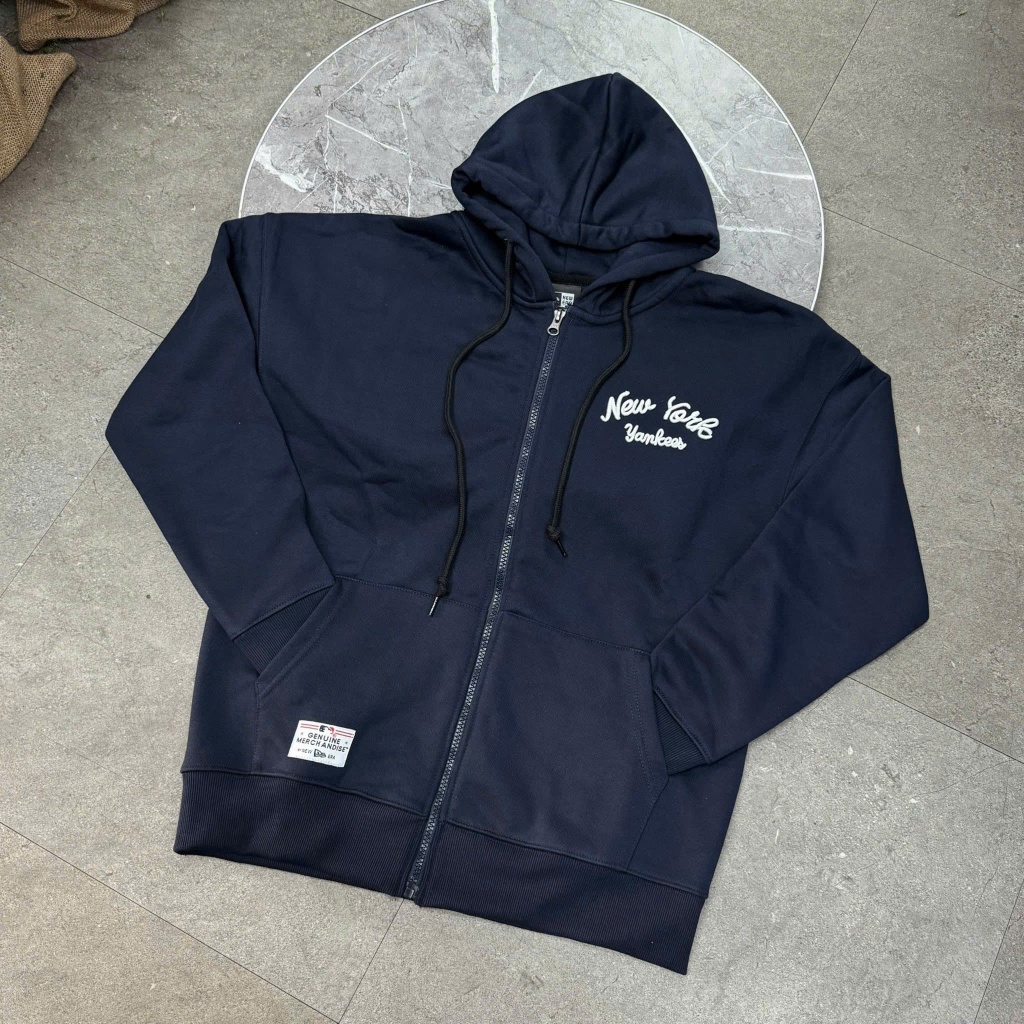 Áo Hoodie Zip New Era New York Yankees Navy Đường Phố – 16116372