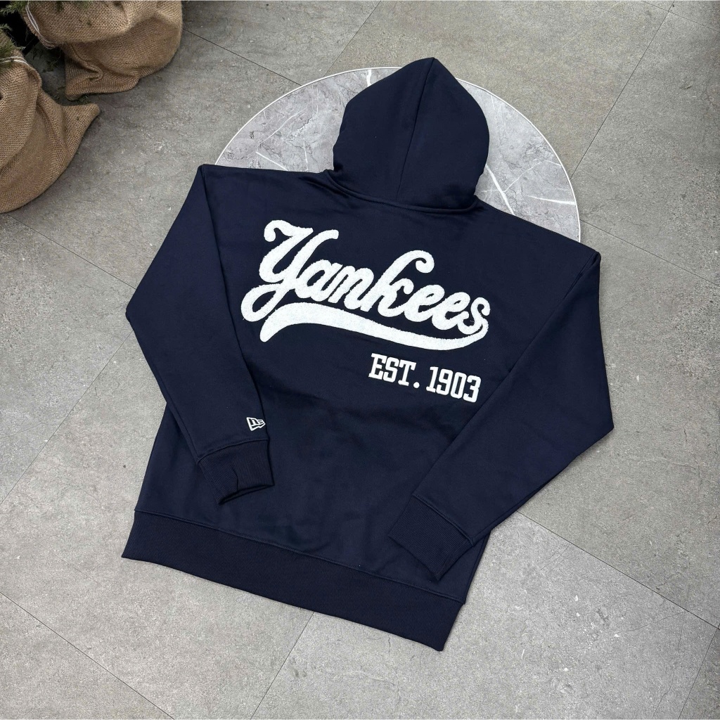Áo Hoodie Zip New Era New York Yankees Navy Đường Phố – 16116372