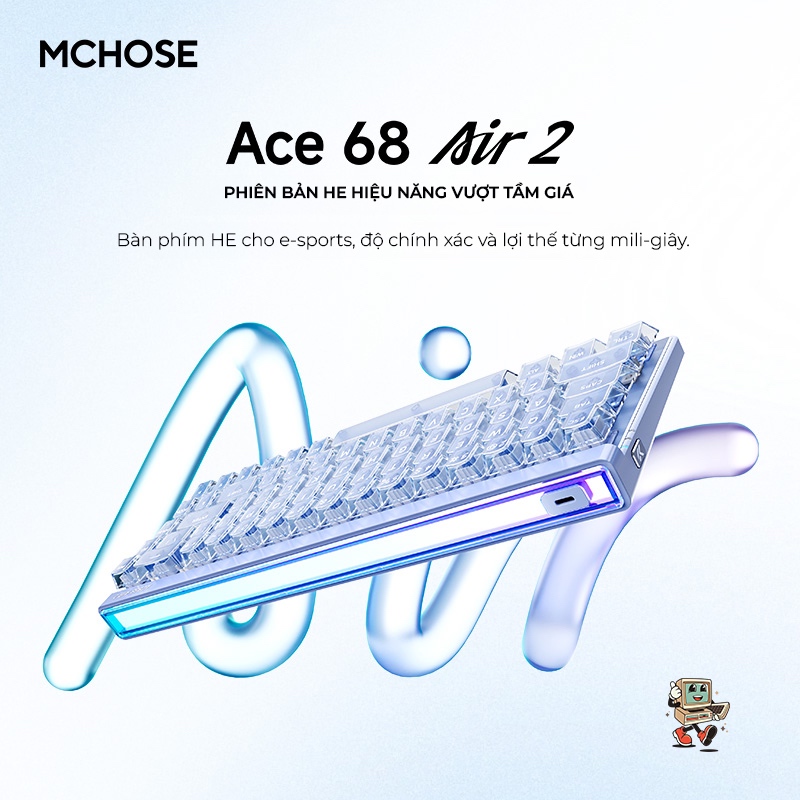 MCHOSE ACE68 Air 2 Magnetic | Rapid Trigger | Switch Taishan | 68 phím ...