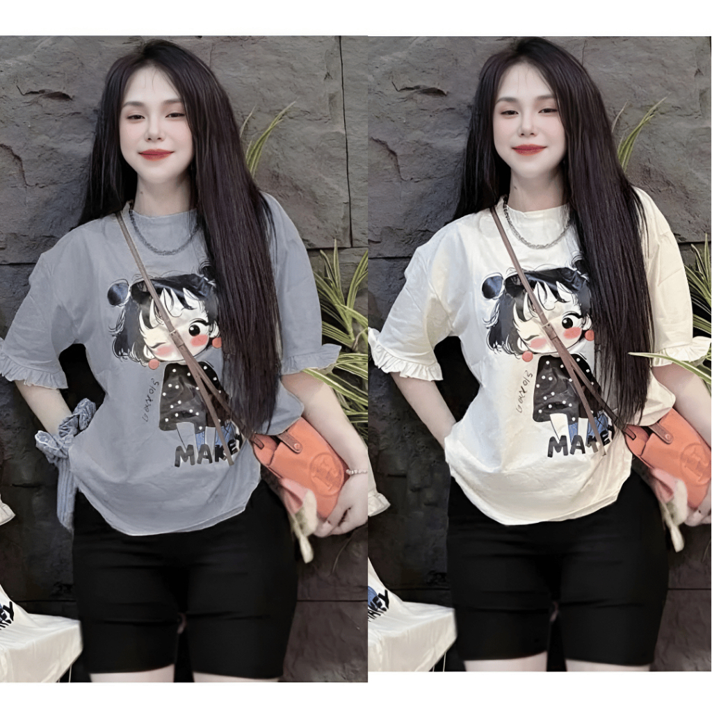 Đồ Bộ Nữ Lửng Ngố Bigsize ESHOP MS999 – Set Đồ Mặc Nhà Chất Thun Tăm Lạnh Co Giãn Mùa Hè Trẻ Trung