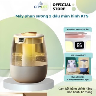 Máy tạo ẩm để bàn gia đình – Hoạt động êm, dùng cho phòng ngủ – Hai vòi phun, phun sương mạnh