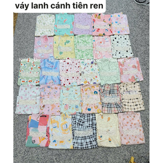 VÁY BẦU CÁNH TIÊN LANH CỔ REN NGANG - nhiều Màu NEWW