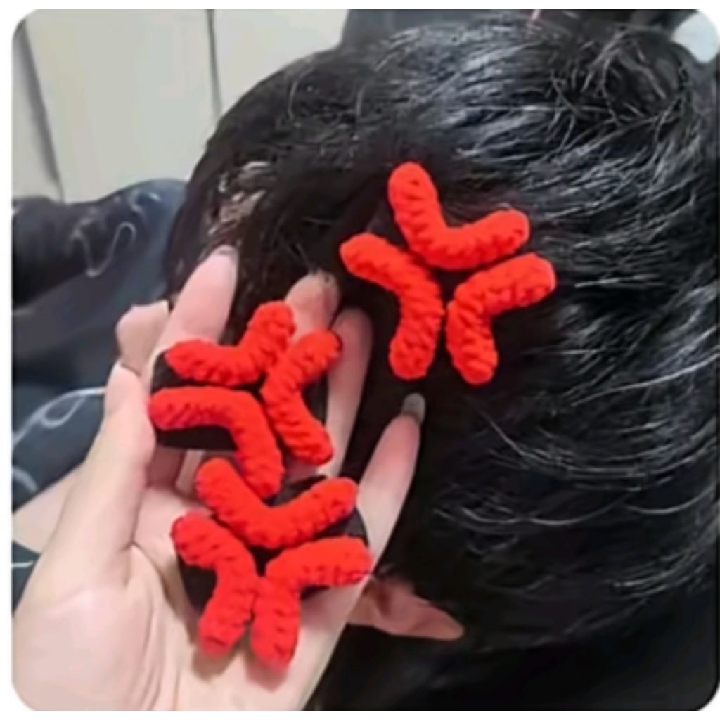 Kẹp Tóc Cảm Xúc Len