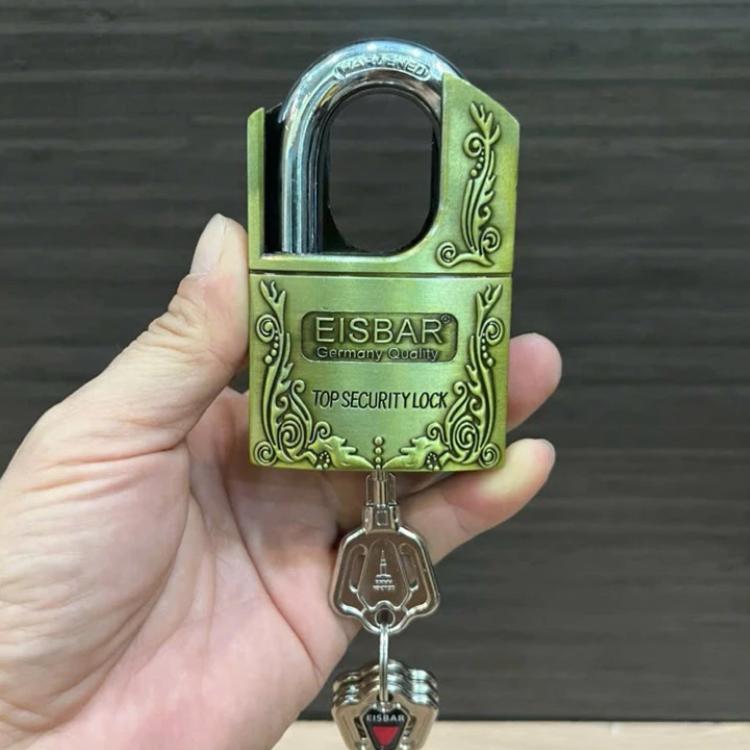 Ổ khóa chống trộm GERMANY hàng nhập bãi chưa qua sử dụng -Chất Liệu Hợp Kim Gang Nguyên Khối