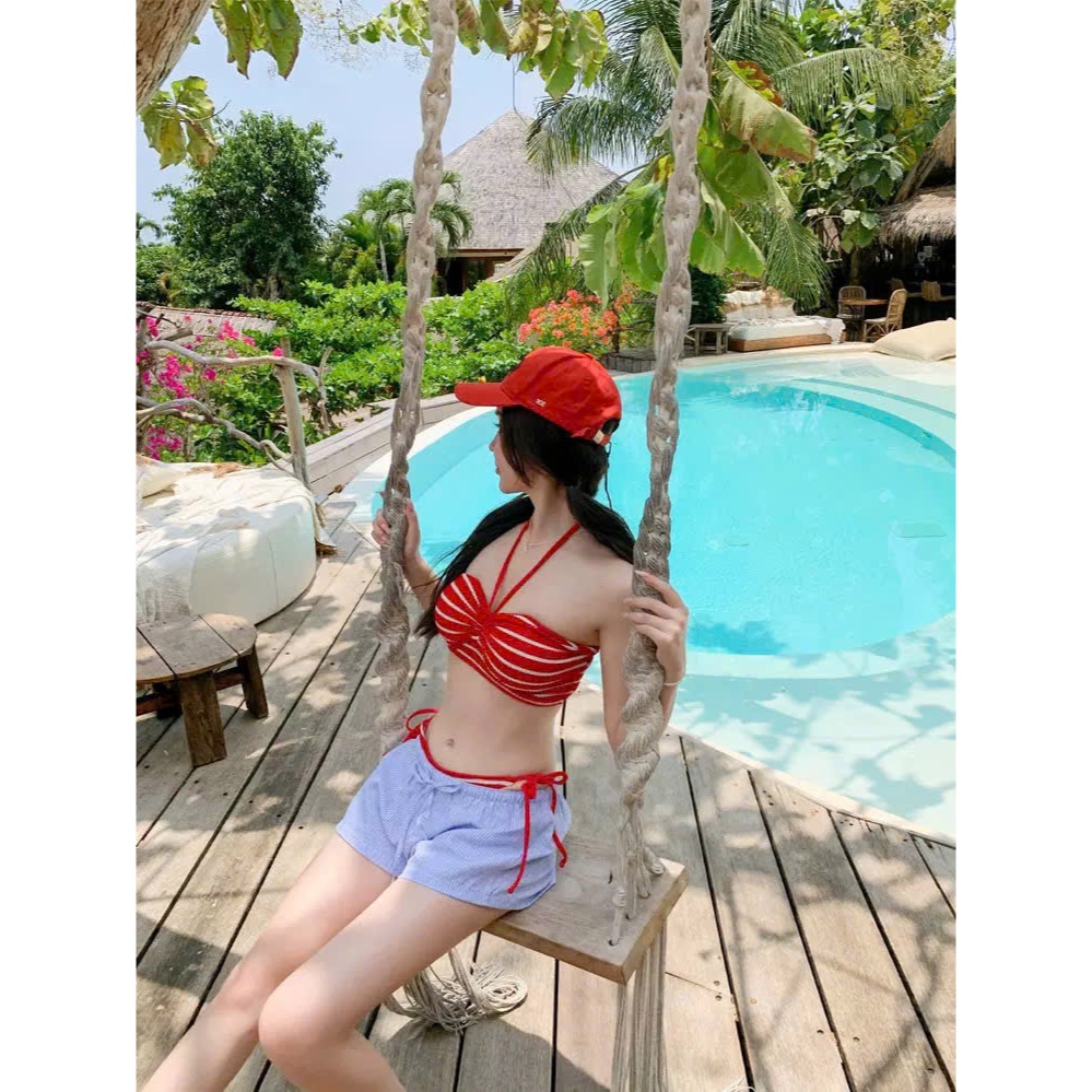 HÀNG QUẢNG CHÂU CHUẨN CAO CẤP - ❤️ RES VIBES- SET BIKINI VẢI LEN "HACK" TUỔI CỰC ❤️