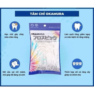 Tăm chỉ nha khoa Okamura tiêu chuẩn Nhật Bản