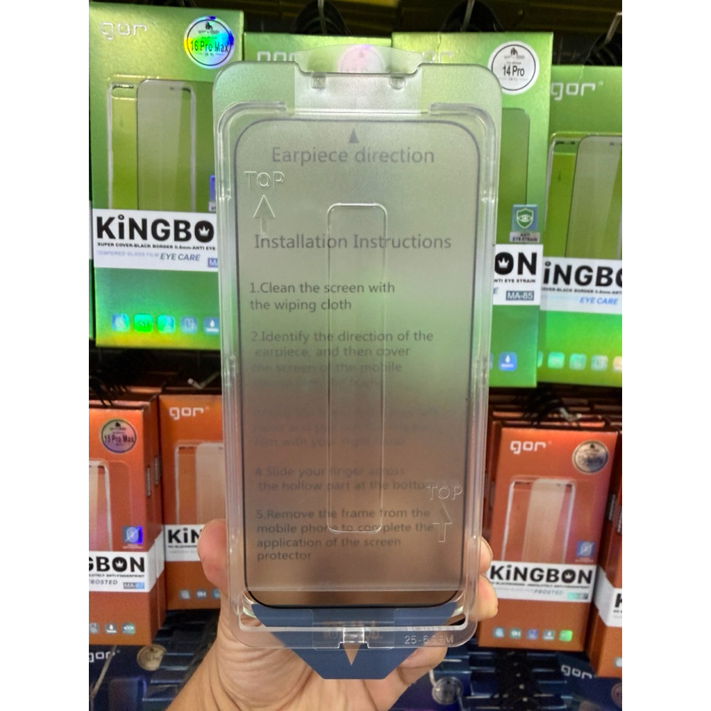 Kính Cường Lực iPhone Bảo Vệ Chống Mỏi Mắt-Chống Ánh Sáng Xanh GOR KiNGBON MA-85 Cho 13-->17Pro Max