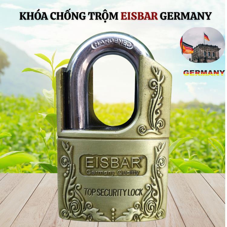 Ổ khóa chống trộm GERMANY hàng nhập bãi chưa qua sử dụng -Chất Liệu Hợp Kim Gang Nguyên Khối