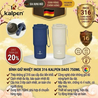 Bình giữ nhiệt 750ml inox 304 KALPEN DA05 hàng chính hãng