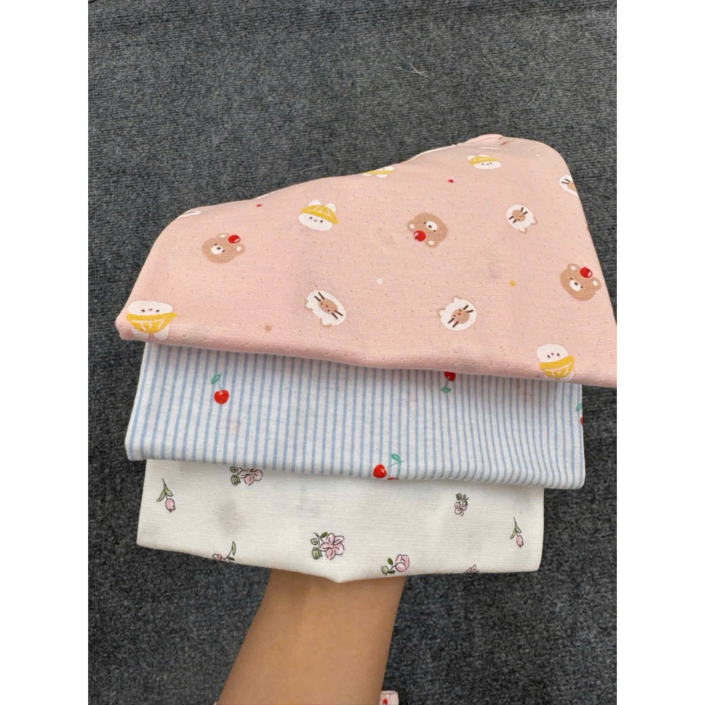 Bộ cộc tay bé gái tay bèo điệu xuất Hàn mát mẻ,dễ thương (len tu vải bekiz ,absorba)