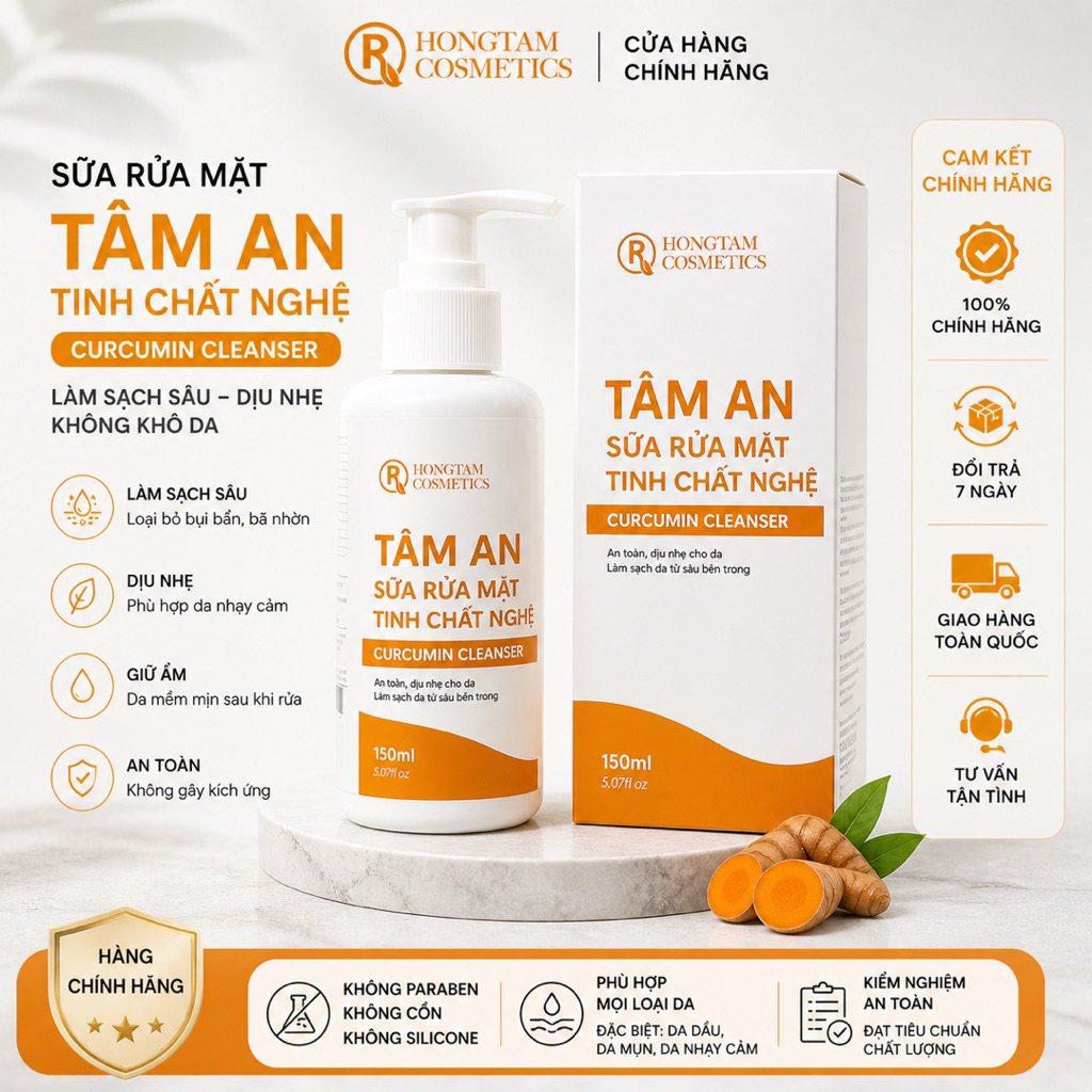 Sữa Rửa Mặt Tâm An Mul Rose Chính Hãng Làm Sạch Dịu Nhẹ Da 150ml