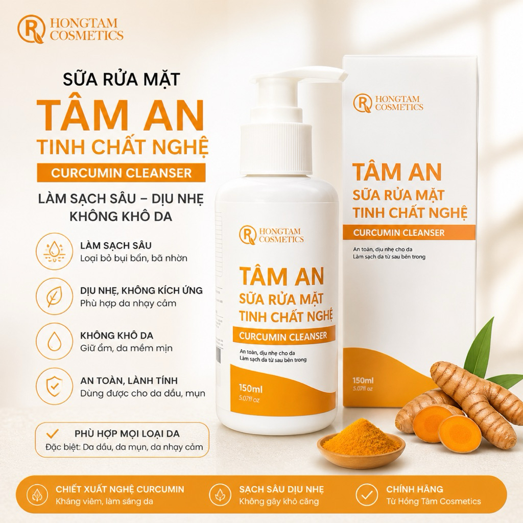 Sữa Rửa Mặt Tâm An Mul Rose Chính Hãng Làm Sạch Dịu Nhẹ Da 150ml