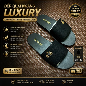 Có khâu quai -Dép Nam Vương Miện 👑 Sang Trọng Lịch Lãm- Mẫu Hot Năm 2026