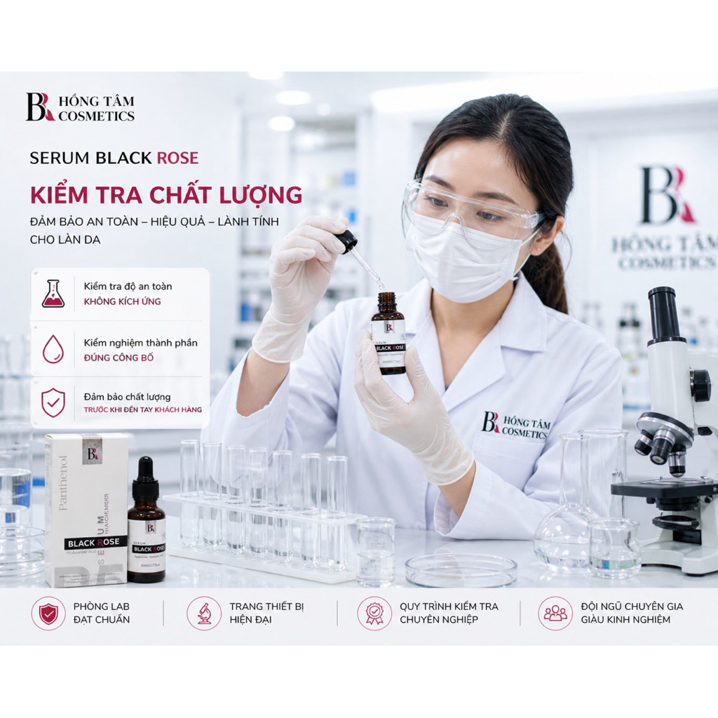 Serum Black Rose Mul Rose Chính Hãng Hồng Tâm Cấp Ẩm Sáng Mịn Da