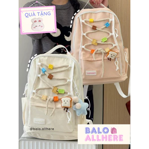 BaLo (XINHXINH) [ORDER] Balo Đi Học Nam Nữ Vải Chống Nước Đơn Giản BL468