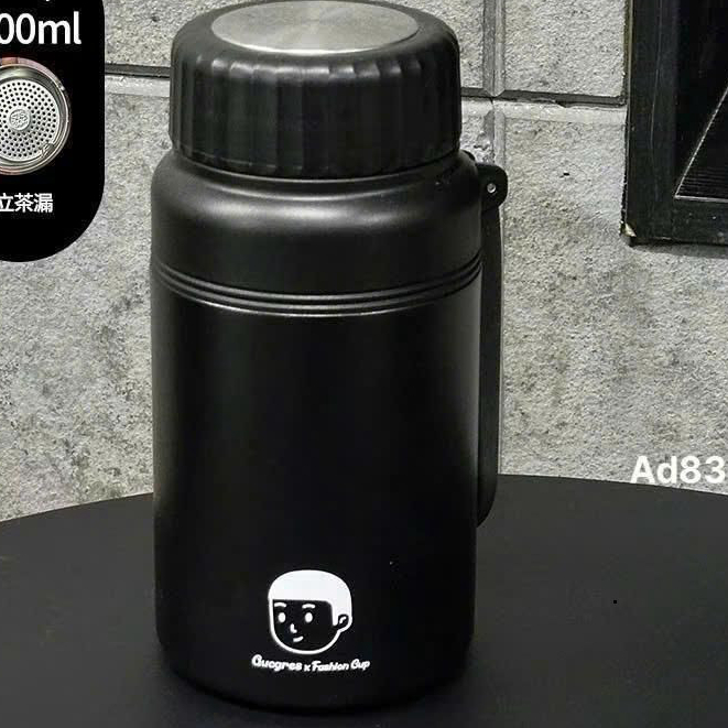 Bình giữ nhiệt dung tích 1000ml có quai cầm tiện lợi , inox 316 có khay lọc trà 12