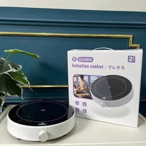 Bếp từ tròn mặt kính cường lực Gropa 2200W - Hàng chính hãng bảo hành 12 tháng GIAO MÀU NGẪU NHIÊN