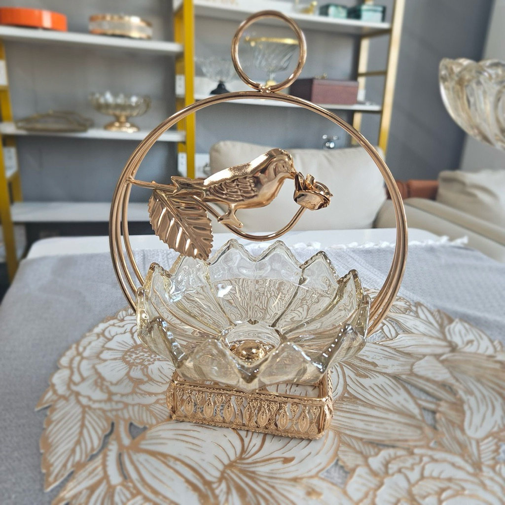 Khay đĩa thuỷ tinh dày dặn