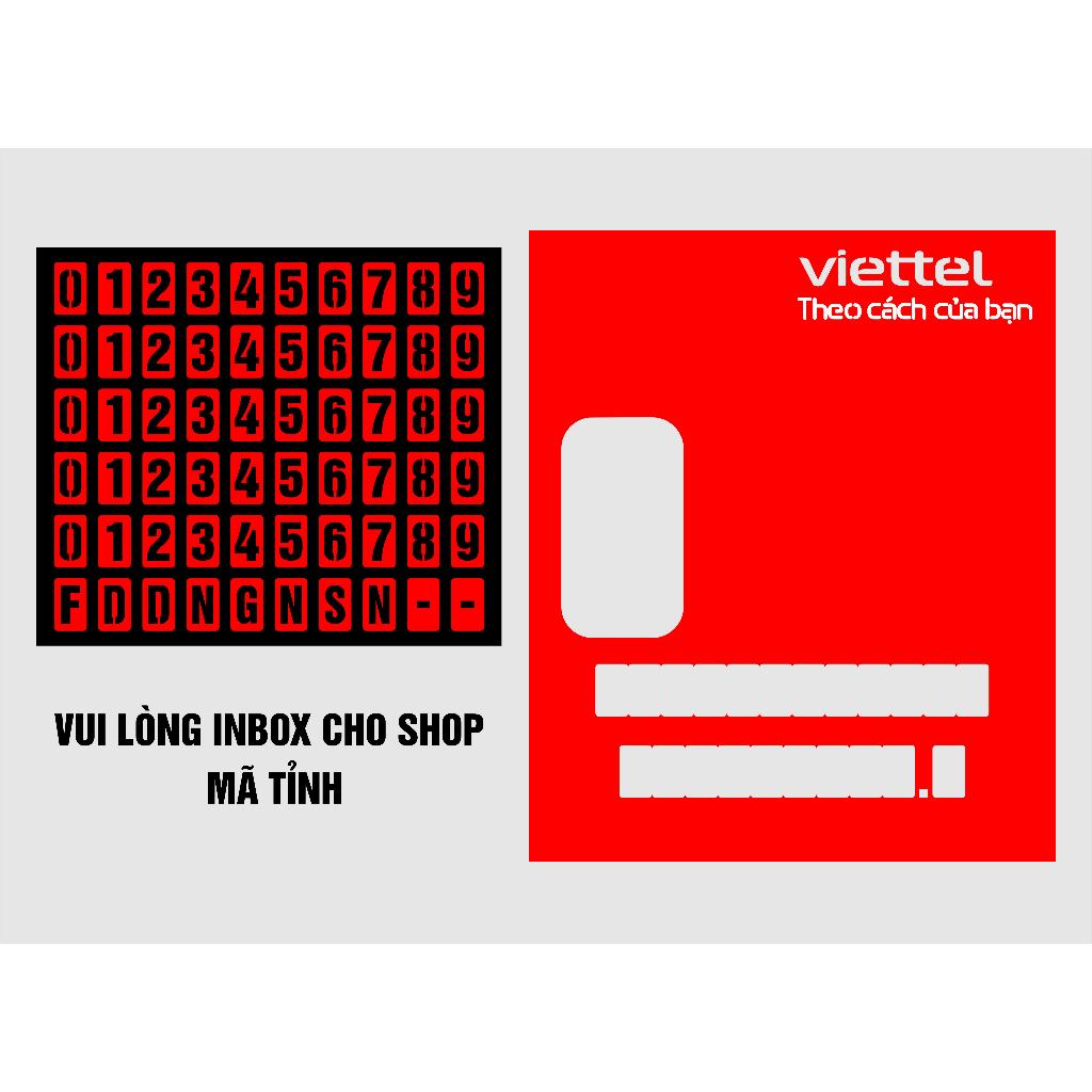 Bảng Sơn Mã Tủ Cáp Quang - Khung sơn Mã tủ Viettel