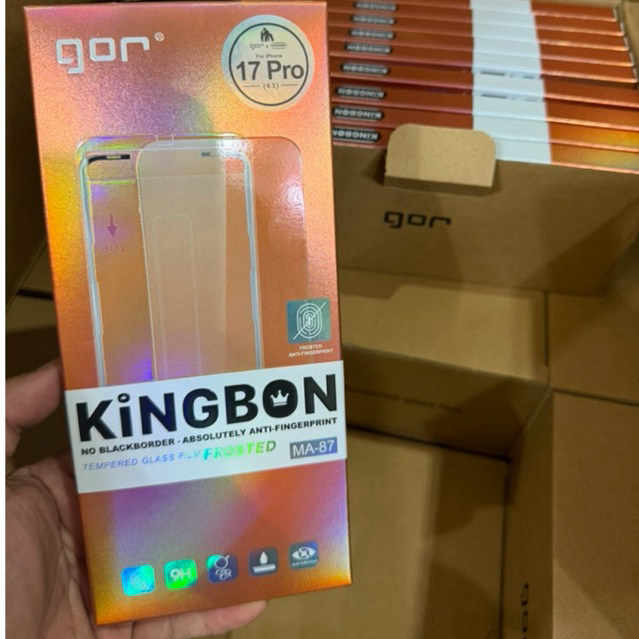 Kính Cường Lực iPhone Chống Bám Vân Tay - Chống Phản Chiếu AR cho iPhone KiNGBON - MA87