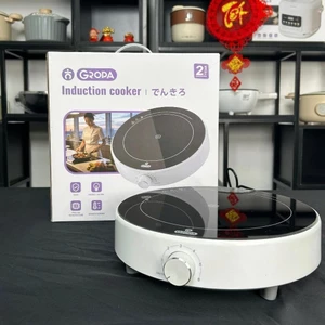 GIAO MÀU NGẪU NHIÊN - Bếp từ tròn mặt kính cường lực Gropa 2200W - Hàng chính hãng bảo hành 12 tháng