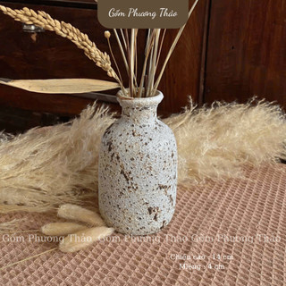 Bình Hoa Mini RUSTIC Nhiều Kiểu Dáng Men Sần Bát Tràng