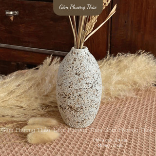 Bình Hoa Mini RUSTIC Nhiều Kiểu Dáng Men Sần Bát Tràng