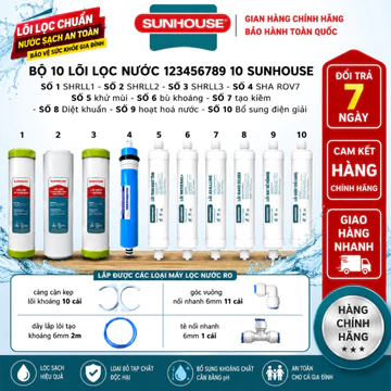 Sunhouse Genuine Water Filter Cartridge 1-10