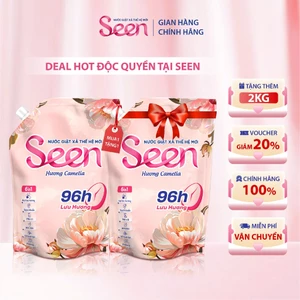 Nước Giặt 6in1 Seen Hương Camelia túi 2kg - Lưu Hương 96H