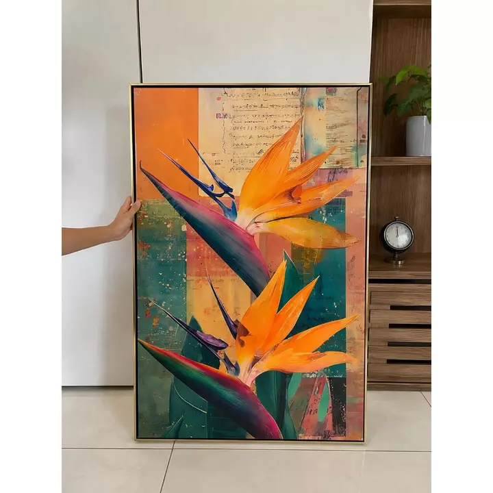 Đồ Decor phòng khách hiện đại, tranh hoa thiên điểu, Decor Phòng Ngủ Phòng Khách Văn Phòng Hometay Spa
